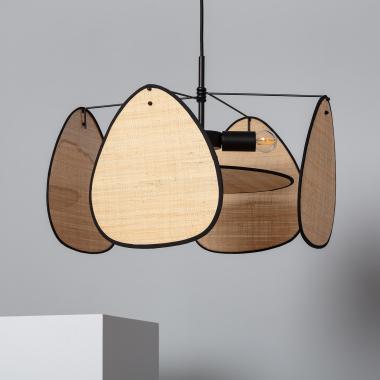 Hades Metal & Rafia Pendant Lamp