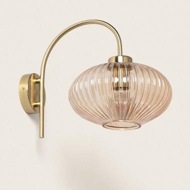 Basile Metal and Glass Wall Lamp