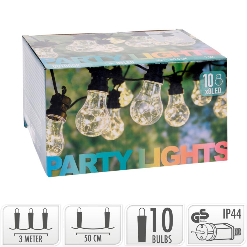 Produkt von LED-Girlande Außen mit 10 Glühbirnen Juli 7.5m