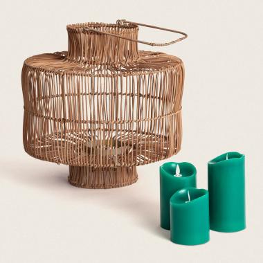 Masai Rattan Table Lamp