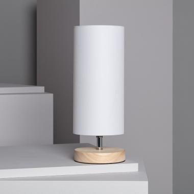 Lampe à Poser Bois et Tissu Roundi Haarle