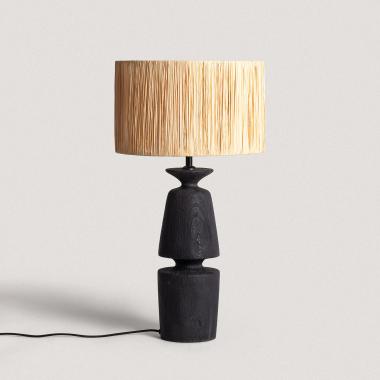 Lampada da tavolo Legno Alaia ILUZZIA