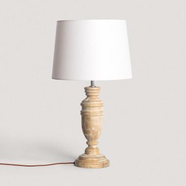 Lampe à Poser en bois Hausa ILUZZIA