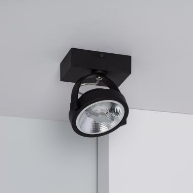 LED Spot 15W Opbouw Richtbaar AR111 Black Dimbaar Cree