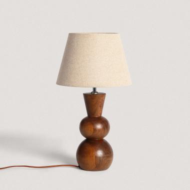 Lampe à Poser en bois Vinda ILUZZIA