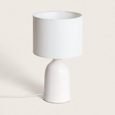 Lampe à Poser Céramique et Tissu Barva