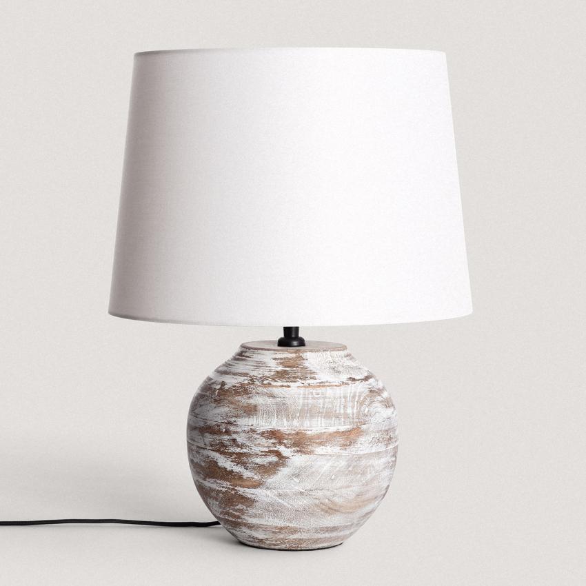 Product of Chandan Wooden Table Lamp ILUZZIA 