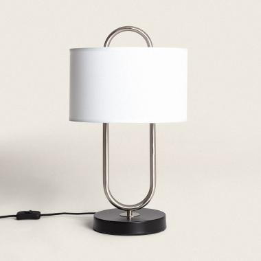 Lampe à Poser Métal et Tissu Duque