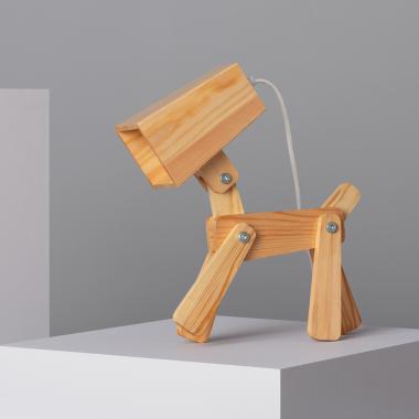 Lampe à Poser Métal et Bois Kids Coba Doggi