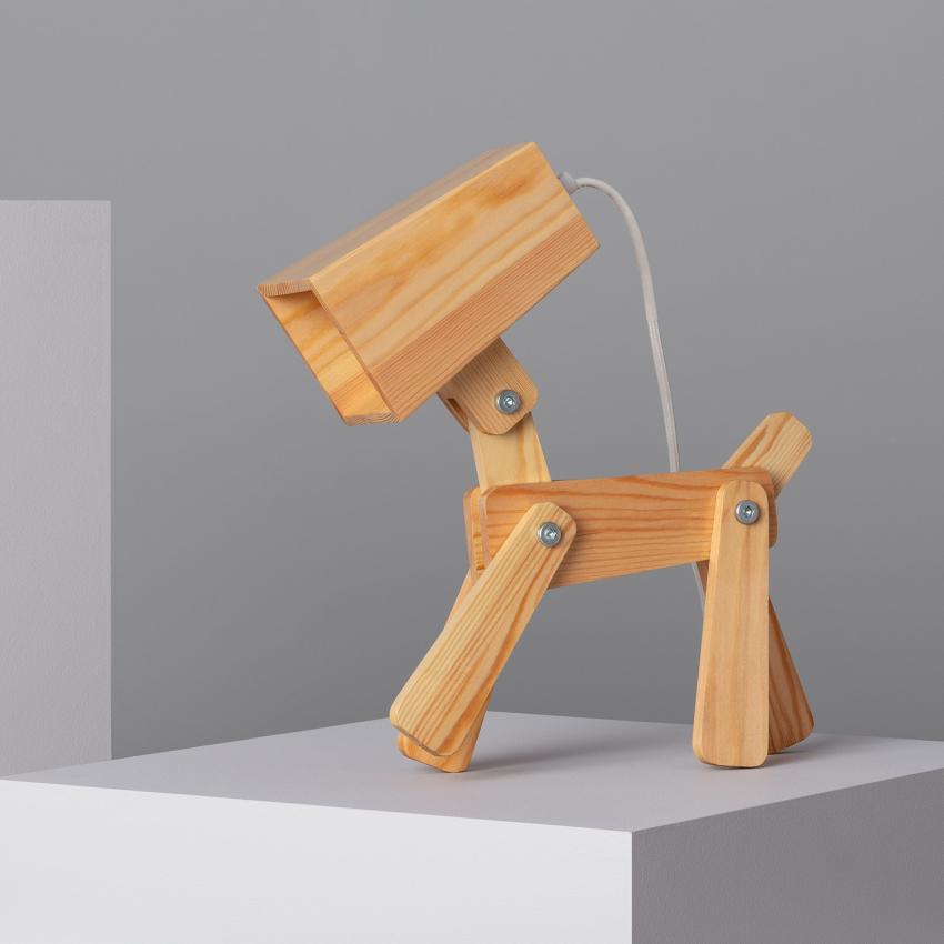 Produit de Lampe à Poser Métal et Bois Kids Coba Doggi