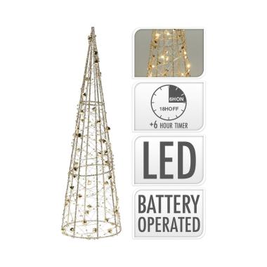 LED Vánoční Stromek na baterie 60 cm Gylden