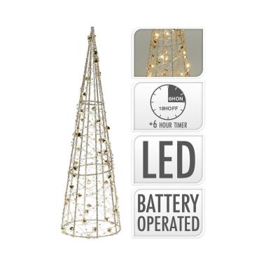 Albero di Natale  LED con batteria 80 cm Gylden