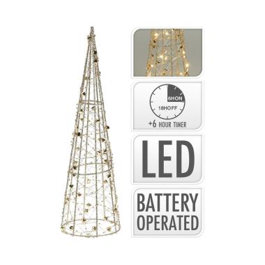 LED-Weihnachtsbaum mit Batterie 80 cm Gylden