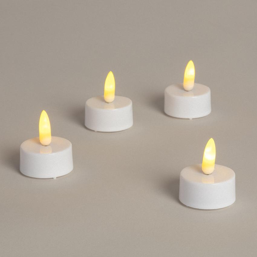 Product of Pack of 4 Dahun Mini LED Candles with Battery 