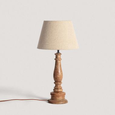 Lampe à Poser en bois Dinka ILUZZIA