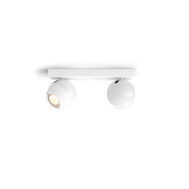 Deckenleuchte White Ambiance 2 Strahler GU10 PHILIPS Hue Buckram