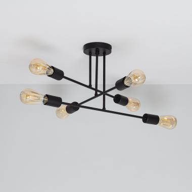 Plafondlamp Metaal  6 Spots Fimbo