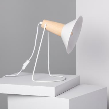 Lampe à Poser Métal et Bois Lanni