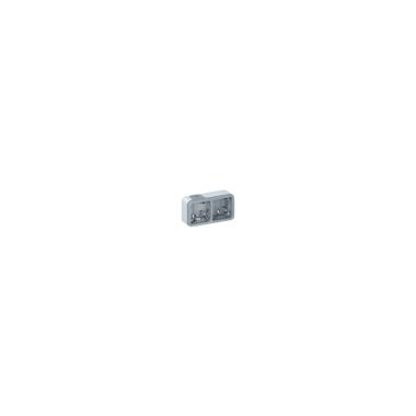 Krabice pro Povrchovou Montáž 2násobná Horizontální LEGRAND Plexo 069672