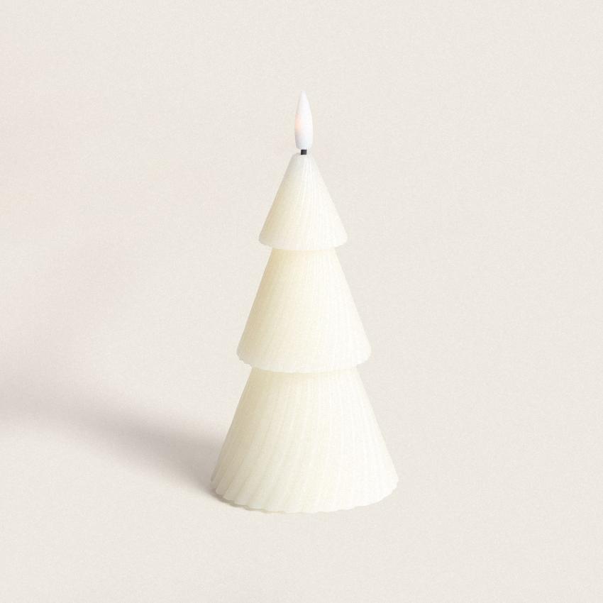 Produkt von LED-Kerze Natürliches Wachs Weihnachtsbaum mit Batterie 15 cm