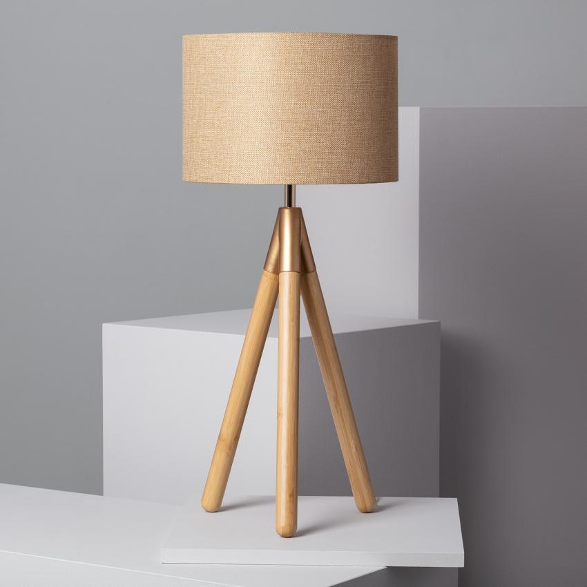Product of Wolby Wood and Fabric Table Lamp