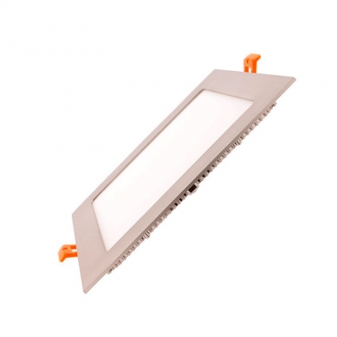 Downlight LED 15W Super Slim Vierkant Zilver Zaag maat 180x180 mm