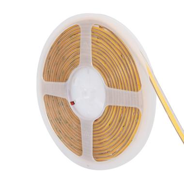 5m 24V DC 385LED/m IP65 CRI90 Super Narrow COB LED Strip 7mm Wide Cut at Every 4cm