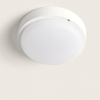 Plafonnier LED Extérieur Rond 25W Hublot White IP65 Ø175 mm avec Détecteur de Mouvement