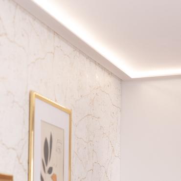 Profilo in Alluminio Superficie 2m per Striscia LED fino a 8 mm