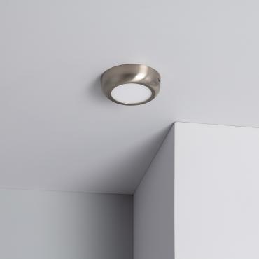 Product Plafoniera LED 6W Circolare Metallo Ø120 mm Design Argento