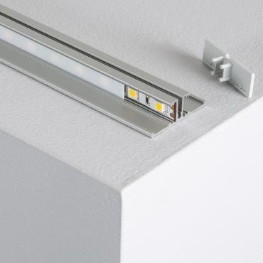 Profilo Alluminio da Incasso 2m per Striscia LED fino a 6mm