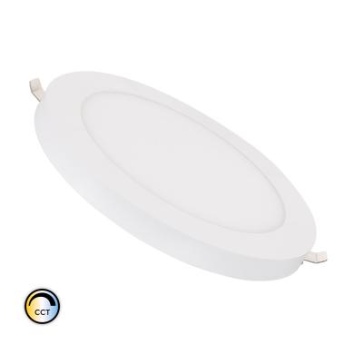 LED-Deckeneinbauleuchte 18W wählbare CCT Slim Rund Einstellbarer Schnitt Ø75-210 mm