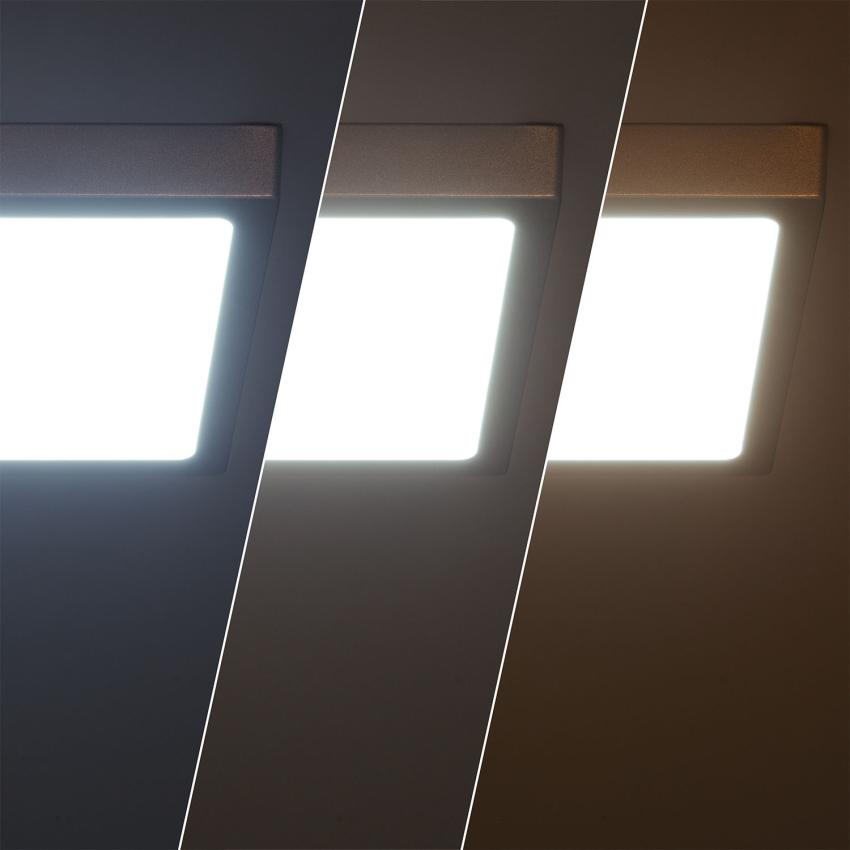 Produkt od Přisazené Stropní Hliníkové LED Svítidlo 18W Slim Čtvercové 210x210 mm CCT dle Výběru Galán SwitchDimm