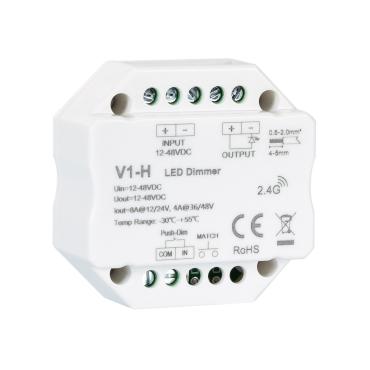 Product LED RF Stmívač 12/48V pro Jednobarevné LED Pásky Kompatibilní s Tlačítkem 