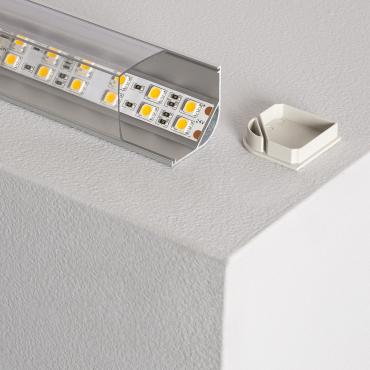 Product Aluminiumprofil Ecken mit Durchgehender Abdeckung für LED-Streifen bis 20mm