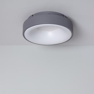 Plafoniera LED 15W Circolare Metallo Ø300 mm CCT Selezionabile Wingu