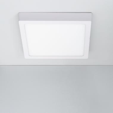 Plafondlamp LED 18W Vierkant Aluminium 210x210mm Slim CCT Selecteerbaar Galán SwitchDimm