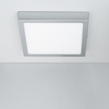 Plafonnier LED 18W Carré Aluminium  210x210 mm Slim CCT Sélectionnable Galán SwitchDimm