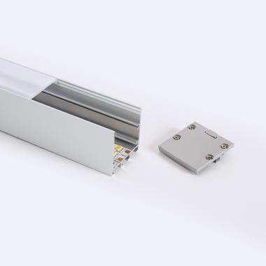 Profiel Ophang / Opbouw van  Aluminium 2m voor LED Strip tot 24 mm