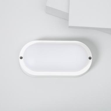 LED-Deckenleuchte 15W Oval für Aussen 85x173 mm IP65 Hublot Weiss