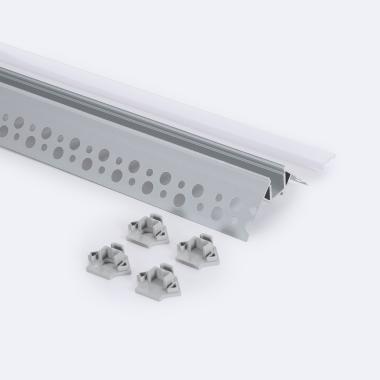 Product van Aluminium Integratie Profiel Gips/Pladur voor buitenhoeken voor LED Strips tot 9 mm