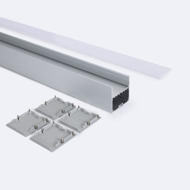 Product van Ophang Profiel Aluminium Sixe  voor LED strips tot 45 mm 