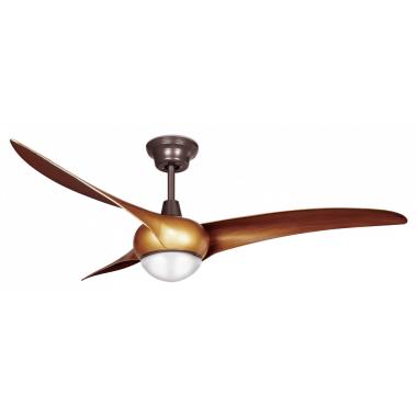 Deckenventilator Lautlos Helix Holz 132cm DC-Motor LEDS-C4 VE-0002-MAD