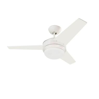 Ventilatore da Soffitto Wingdy Pro Bianco Pale Reversibili 101.6cm Motore AC LEDS-C4 VE-0005-BLA