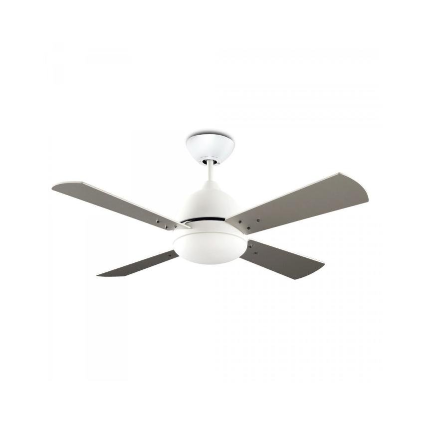Product of Borneo Nickel Reversible Blade Ceiling Fan with AC Motor in White LEDS-C4 VE-0006-BLA