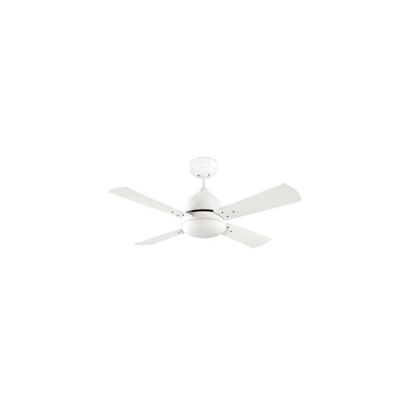 Product of Borneo Nickel Reversible Blade Ceiling Fan with AC Motor in White LEDS-C4 VE-0006-BLA