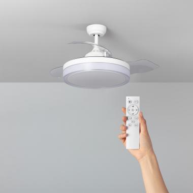 Produit de Ventilateur de Plafond Silencieux Caicos Blanc 106cm Moteur DC