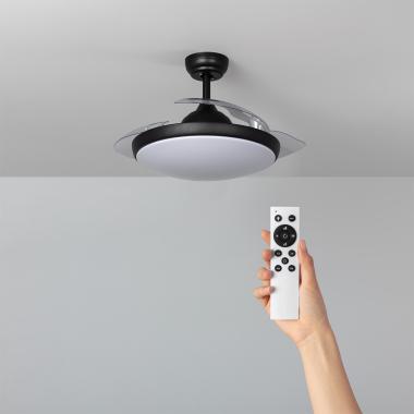 Kourak Silent Ceiling Fan with DC Motor in Black 106cm