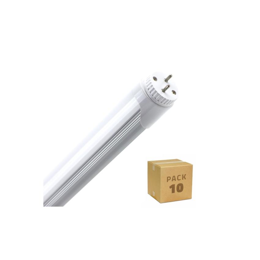 Product van Doos met 10st LED buizen T8 G13  Aluminium  60cm met éénzijdige aansluiting 9W 120lm/W  Helder Wit