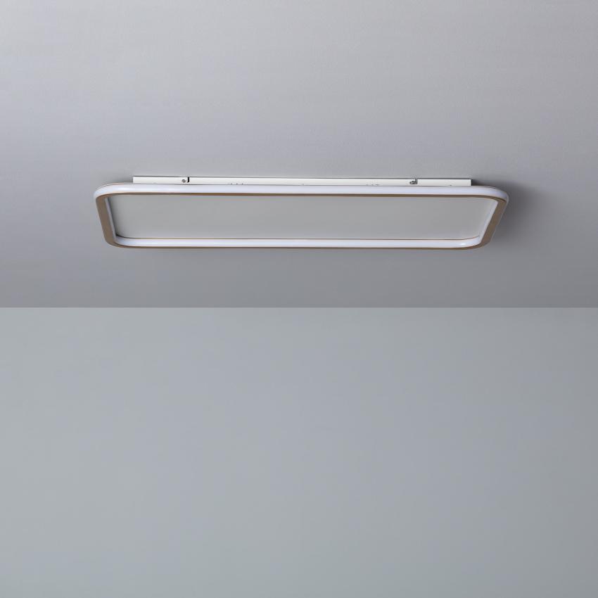 Product of 50W Allharo Rectangular CCT Selectable Metal LED Ceiling Lamp 900x600 mm